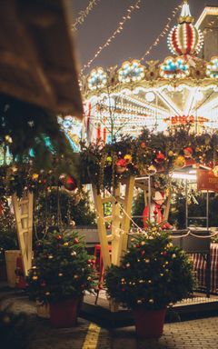 Explore a Christmas market cover